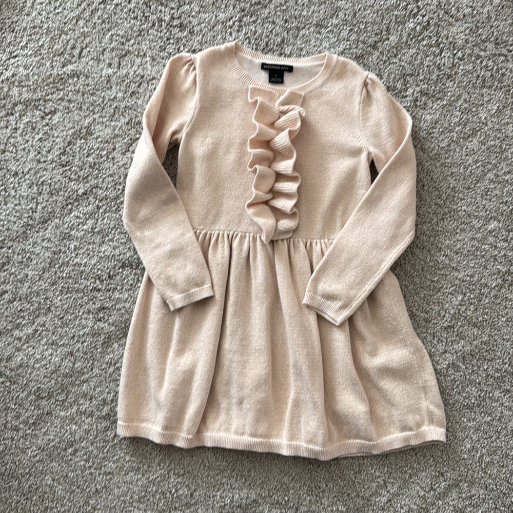 Something Navy | cream dress
